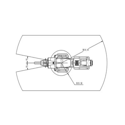 Robot Penanganan Material TRB050-3kg-616mm Lengan Robot 6 Sumbu Sebagai Robot Universal