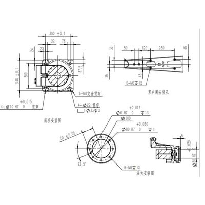 6 Lengan Robot Sumbu TKB460-30kg-1840mm Deteksi Presisi Sebagai Robot Industri