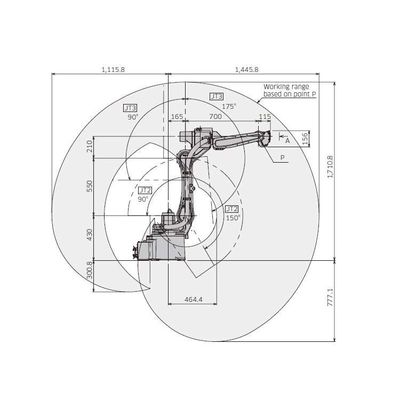 Arc Welding Robot Arm 6 Axis BA006N Untuk Otomatisasi Cnc Arc Welding Sebagai Robot Las