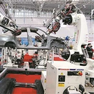 Robot Arm Industri RS007L 6 Axis Robotic Arm Payload Robot Penanganan 7kg