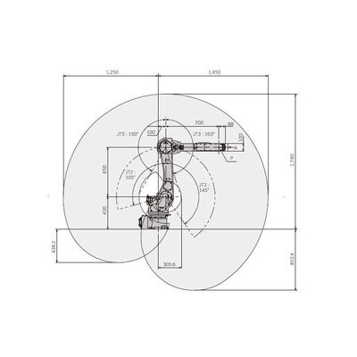 Kawasaki RS010N 6 Axis Robotic Arm Dengan CNGBS Welding Positioner Untuk Robot Las