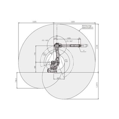 6 Axis Industrial Robotic Arm RS010L Dengan CNGBS Gripper Untuk Mengatasi Otomatisasi Sebagai Robot Industri