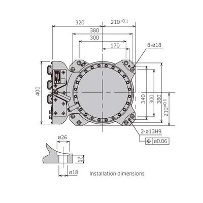 Industrial Robotic Arm 6 Axis Kawasaki RS050N Dengan CNGBS Guide Rail Untuk Pallet Handling Robot