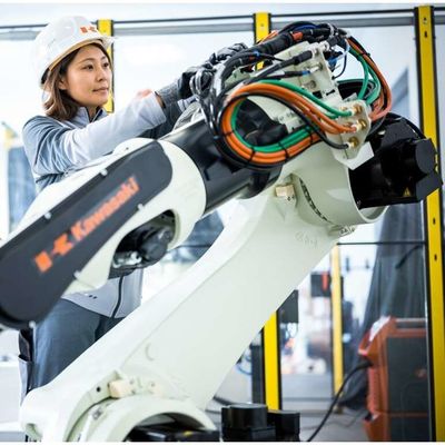 6 Axis Industrial Robot Arm BX200L 200kg Payload Sebagai Robot Penanganan
