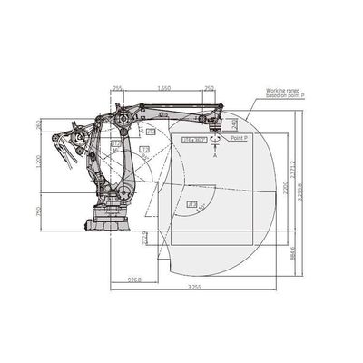 Robot Palletizer CP180L 4 Axis Robotic Arm Untuk Palletizing Automation Sebagai Robot Palletizing