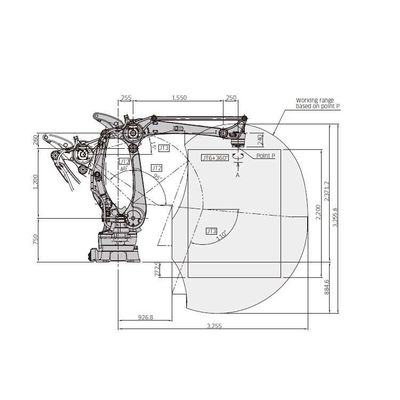 Cobot Industrial Robotic Arm 4 Axis CP500L Untuk Palletizing Sebagai Robot Industri