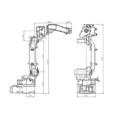 Robot Pengelasan Otomatis SF6-C1440 6 Axis Industrial Robotic Arm Untuk Otomatisasi Robot Pengelasan