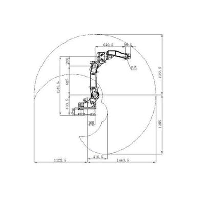 Robot Pengelasan Otomatis SF6-C1440 6 Axis Industrial Robotic Arm Untuk Otomatisasi Robot Pengelasan