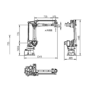 Lengan Robot Industri Cobot SF25-K1760 25kg Payload Untuk Menangani Robot