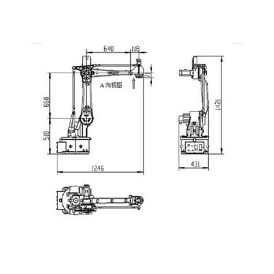 Menangani Robot SF15-K1538 Lengan Robot Industri 4 Sumbu Sebagai Robot Industri