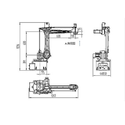 Lengan Robot Industri 4 Axis SF8-K1492 Penanganan Palletisasi Robot Industri