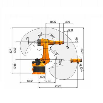Robot Industri KR 360 R2830 6 Axis Robotic Arm Payload 360Kg Robotic Palletizer