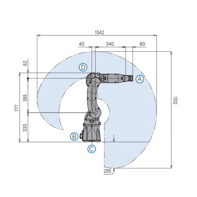 Robot industri MOTOMAN-GP7 robot arm 6 axis palletizer machine dengan pallet robot palletizer