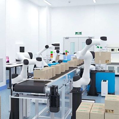 Collaborative Robotic Arm 6 Axis CR3 China Robot Dengan CNGBS Robot Gripper Sebagai Cobot Handling