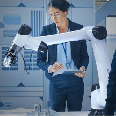 Robotic Arm 6 Axis CR5 Cobot Robot 5kg Muatan Berguna Untuk Pemuatan Dan Pengungkapan Otomatis Sebagai Cobot