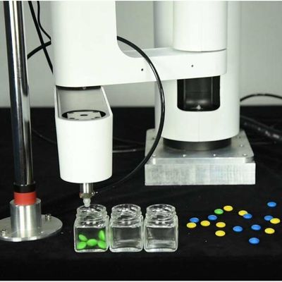 Robot Scara China M1 Robot Kolaboratif Dengan Gripper Untuk Otomasi Pengelompokan Visual Sebagai Cobot