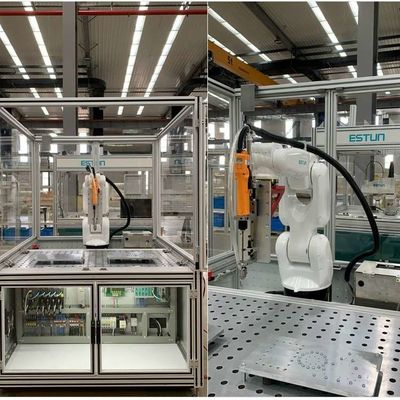 Small Universal Robotic Arm 6 Axis China ER6-730-MI Dengan CNGBS Dress Pack Sebagai Robot Penanganan