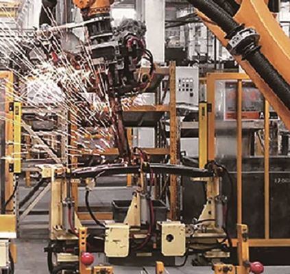 Robot Pengelasan 6 Axis ER6-1600 Lengan Robot Untuk Pengelasan Sebagai Robot Pengelasan Mig