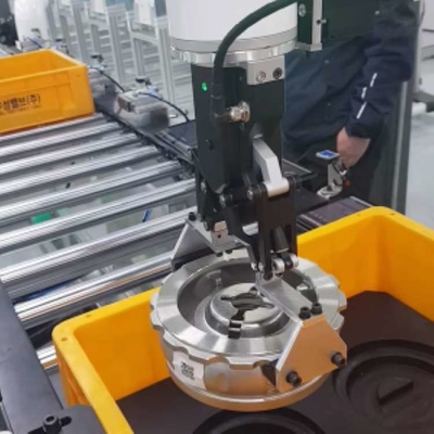 Tiga Jari Servo Gripper Listrik CGC-80 Dengan CNGBS 6 Axis Robot Arm Untuk Cobot Otomatis Penanganan