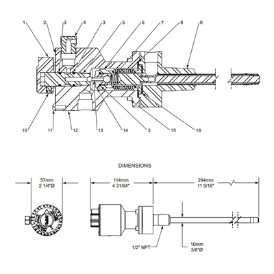 Kimray Model Ht-12 Tc-700 Tsdh-700 Pengontrol Suhu