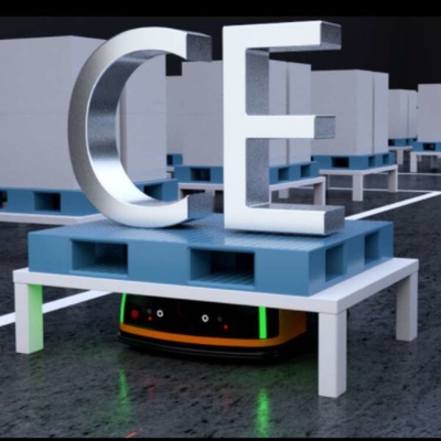 Mobil AGV Robot Q2L-300A Dengan CNGBS Cobot Robot Untuk Otomatis Material Handling Sebagai AGV