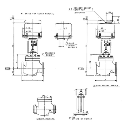 Katup Kontrol KOSO 510T Top Guided Single Seated Globe Valves Dengan 5200LA Diaphragm Type Actuator Pneumatic Valve