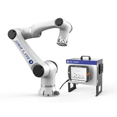 HAN'S Elfin Series E5 Cobot Sebagai Mesin Pick And Place Bekerja Dengan Robot AGV Payload 5kg Dengan 6 Sumbu