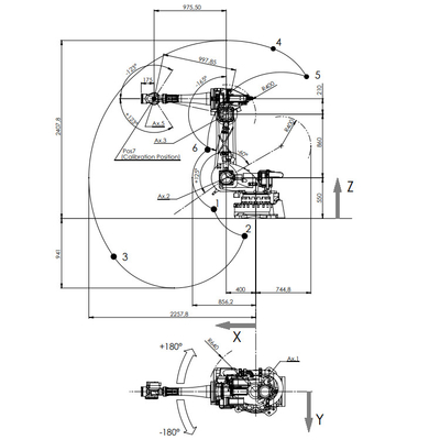 NJ-60-2.2 Manipulator Dengan Payload 60KG Sebagai Lengan Robot 6 Sumbu Untuk Peralatan Penanganan Material