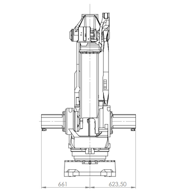 COMAU PAL-260-3.1 260KG Payload Robot Arm Untuk Penanganan Dan Palletizing