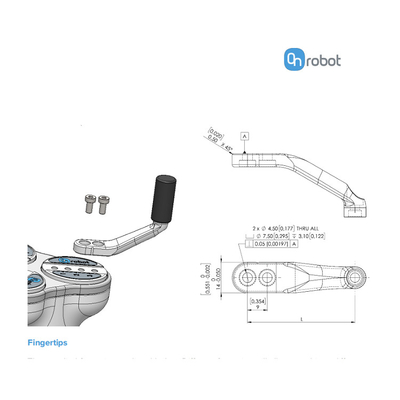 ONrobot Three Finger Adaptive Gripper 3FG15 Listrik Untuk Robot ABB KUKA