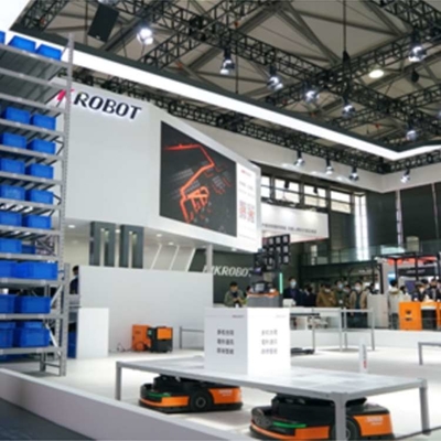 AGV Robot Q7-1500D Slam / QR Code Navigasi Dengan CNGBS Cobot Robot Untuk Robot Penanganan Bahan