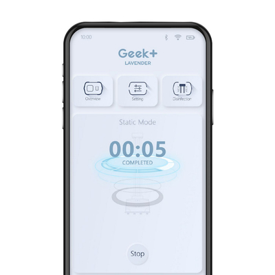 Geek+ AGV Robot Uv Light Robot Disinfeksi UV Cerdas Penjaga Kesehatan Masyarakat