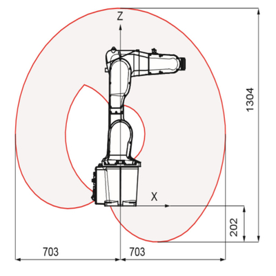 KR 500 R2830 Welding KUKA Robot Arm Dengan Nilai Payload 500 Kg Welding Obor