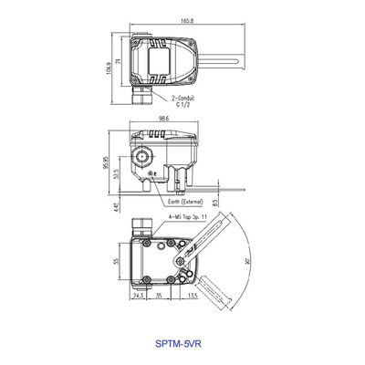 SPTM-5V Smart Electric Control Valve Position Transmitter Pneumatic Parts
