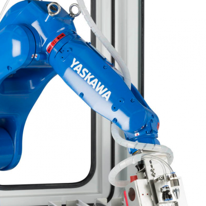 Yaskawa MOTOMAN GP8 Industrial Robot untuk Milling Manipulator Arm Lift Pick 0