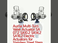 Auma Multi-Turn Valve Actuator SA 07.2 SA10.2 SA14.2 SA16.2 Aktuator Listrik untuk Stem Stem Pneumatic Control Valve Keystone F9 Series Butterfly Valve