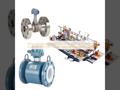 Skid switch katup dengan Vortex Flowmeter Seri 8800 Rosemount dan sensor Flange Magnetic Flowmeter 8705