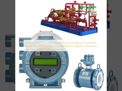 Rosemount 8732E pemancar aliran elektromagnetik yang dipasang di lapangan, 8705 flange-mounted flowmeter elektromagnetik dan rangkaian katup kontrol aliran